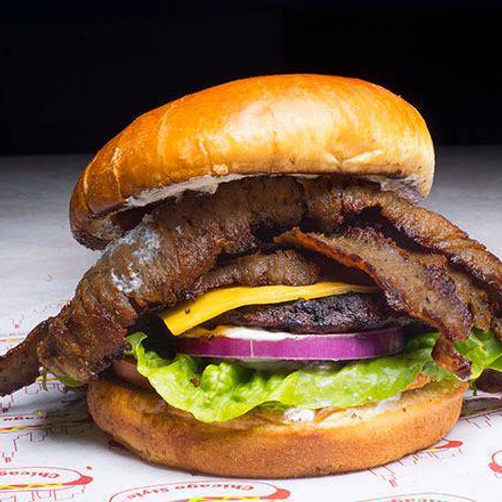 Ultimate Gyro Cheese Burger